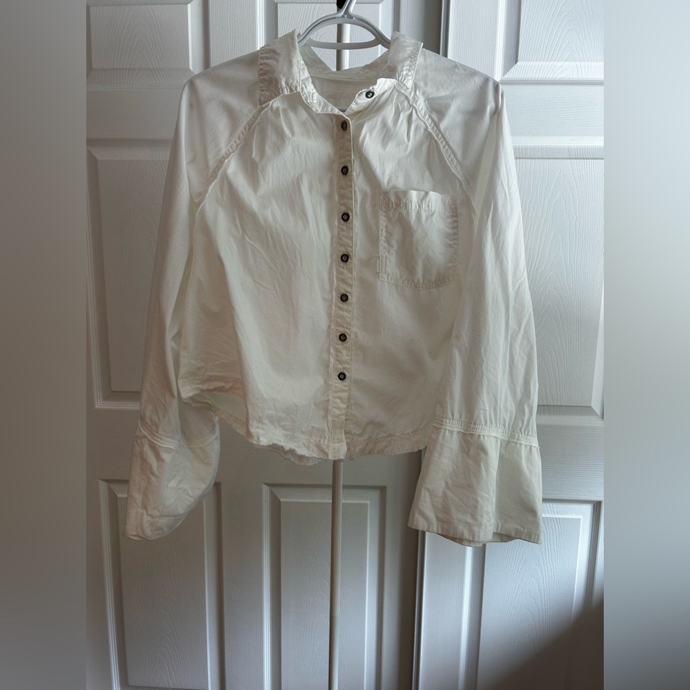 We The Free Crop Button Down